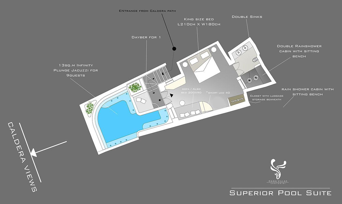Superior Pool Suite Floor Plan