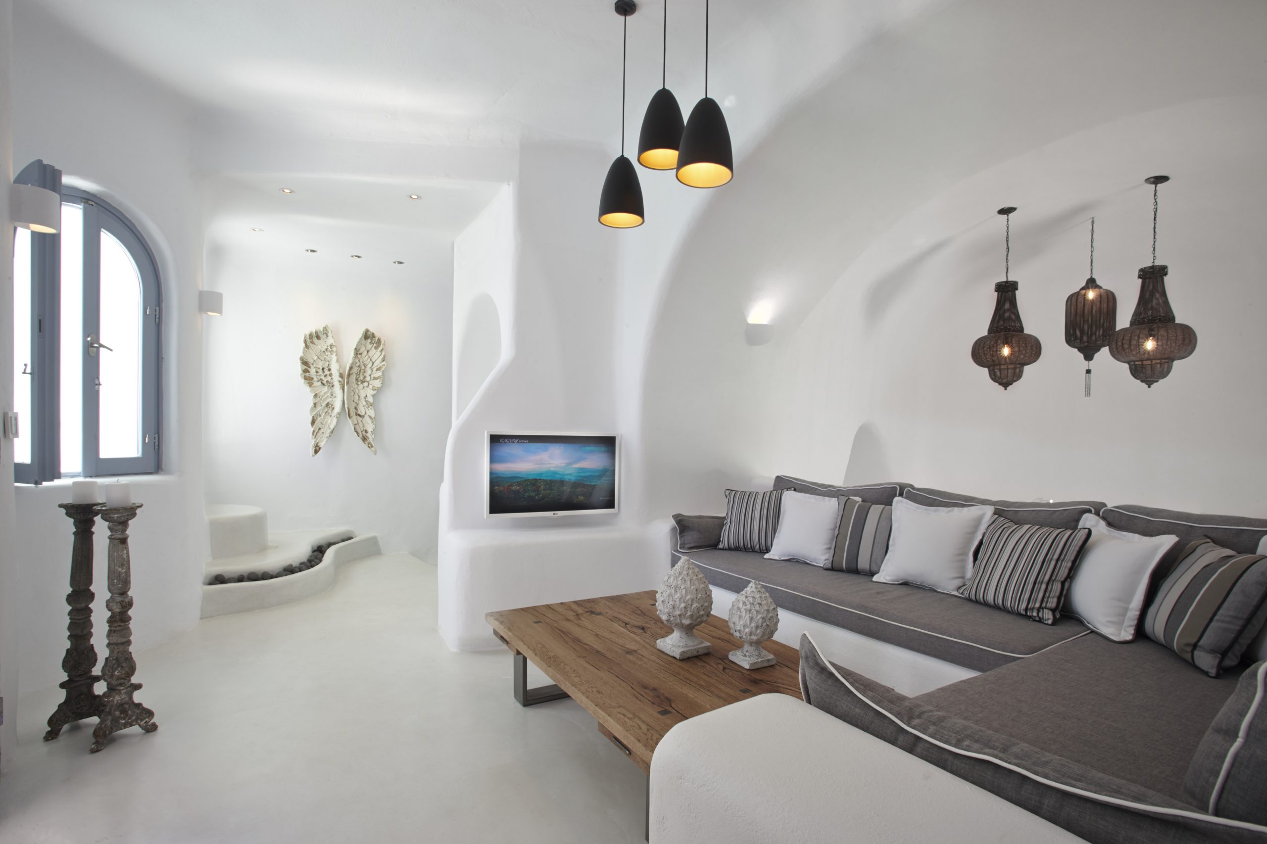 cozy living room space in a Dana Villas suite