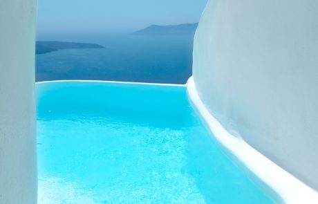 The view from Dana Villas & Infinity Suites outdoor cave pool